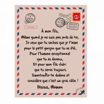 Plaid Personnalisé en Flanelle Ma fille ou Mon Fils signé Maman