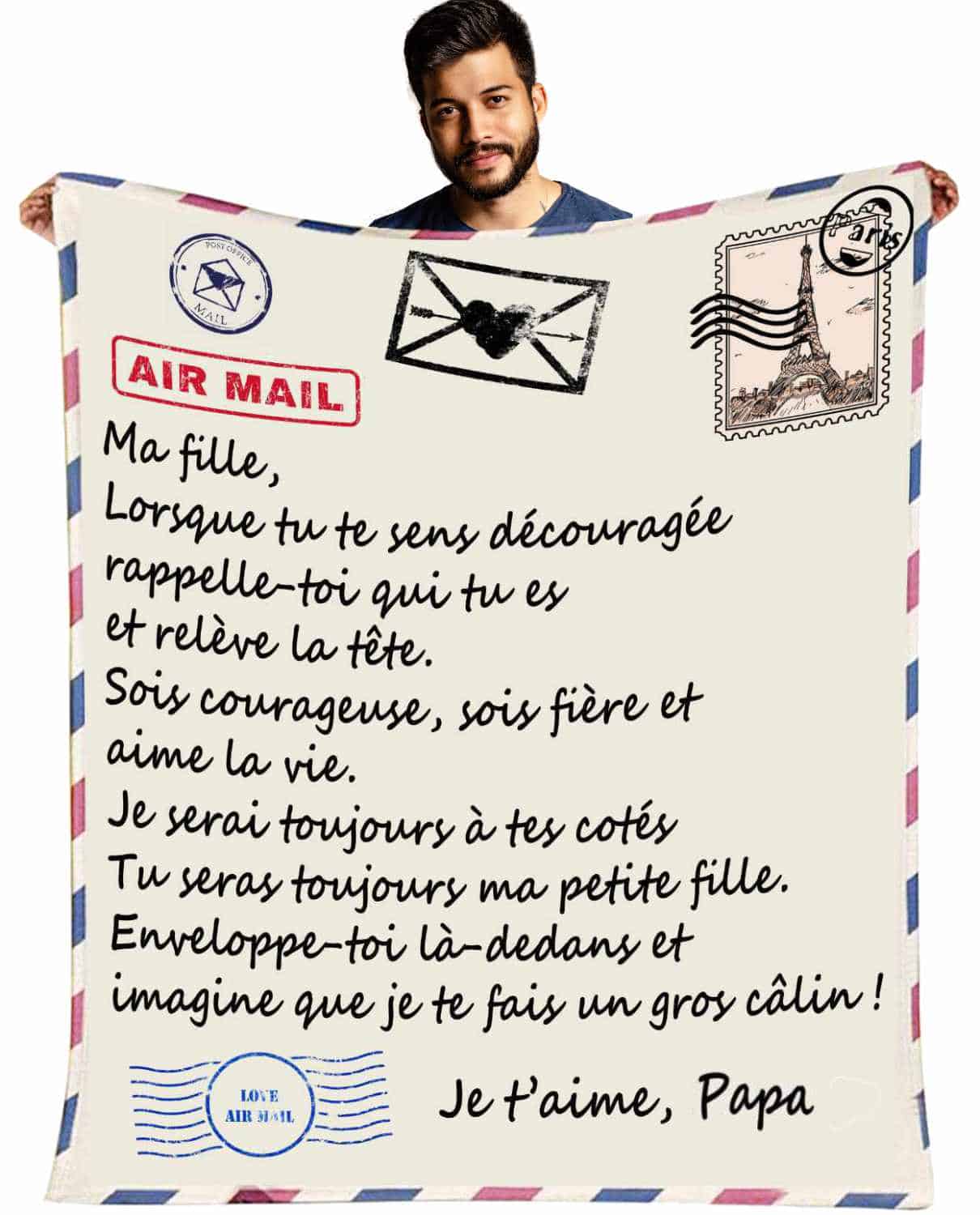 Plaid Personnalisé Épais en Polaire 