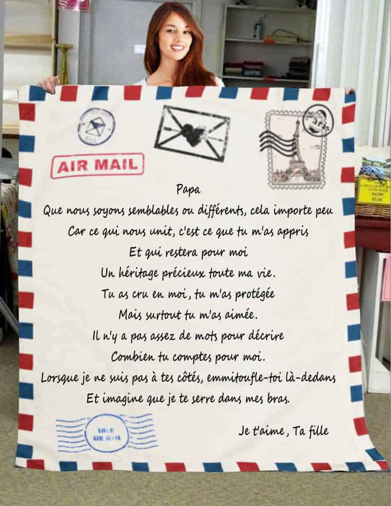 Plaid Personnalisé pour Offrir à son Papa