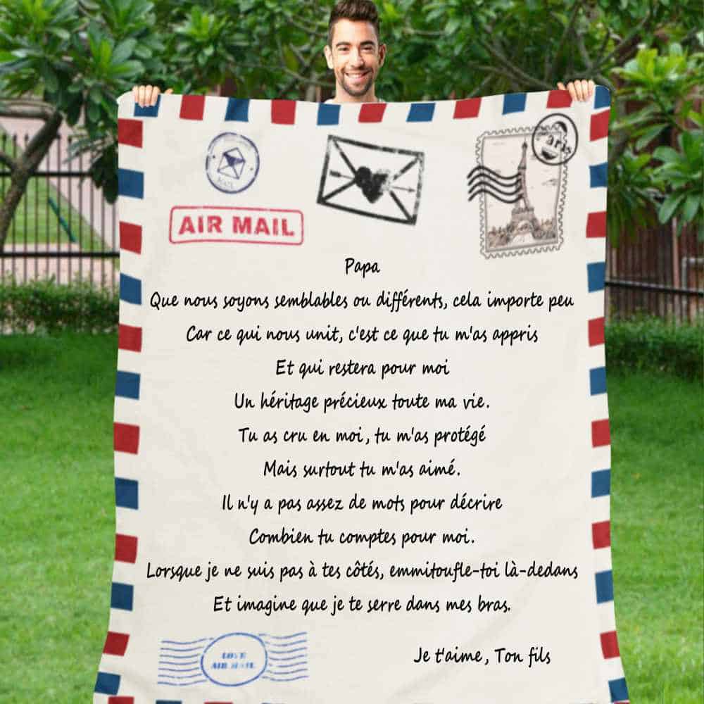 Plaid Personnalisé pour Offrir à son Papa