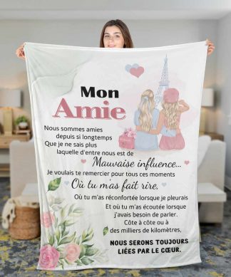Dessus de lit personnalisé à offrir à son amie