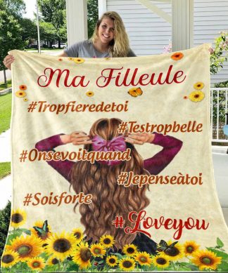 Plaid Personnalisé Hashtag 1 Ma filleule