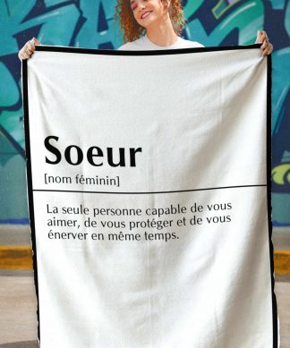 Plaid Personnalisé Soeur - Definition