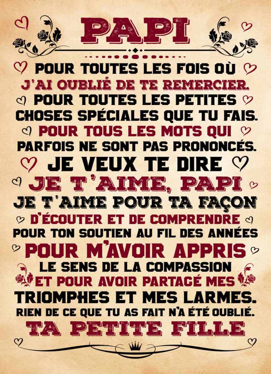 Plaid Personnalisé à offrir à son Papi, signé ta petite-fille